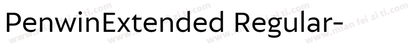 PenwinExtended Regular字体转换